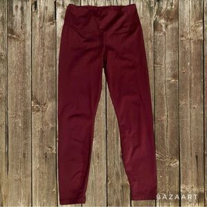 Yogalicious Lux Burgundy Yoga Size M with soft buttery material pocket on waist